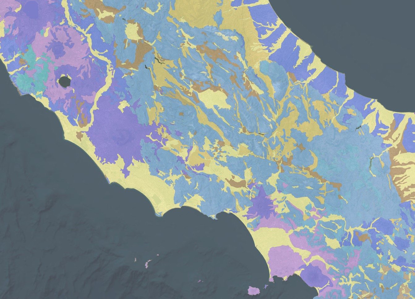 Screenshot of "Lithology" layer